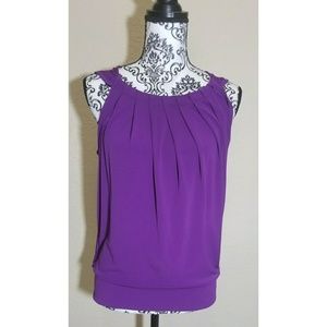 NY&Co Sleeveless Purple Top